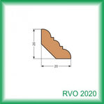 Vnútorná rohová lišta - RVO2020 /na objednávku - min. odber 100 m