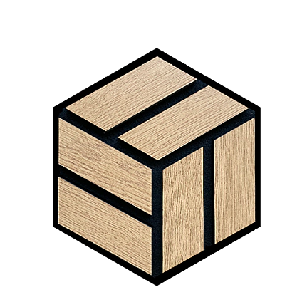 Akustický lamelový panel HEXAGON Dub dýhovaný