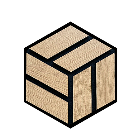Akustický lamelový panel HEXAGON Dub dýhovaný