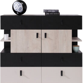 čierna/dub/béžová