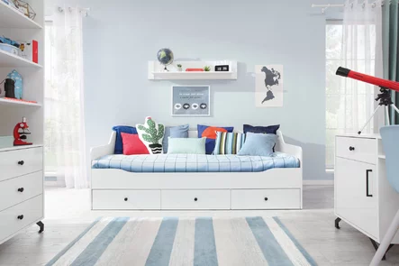 Detská posteľ s úložným priestorom BE13 (bez matraca) biela 204x94x75