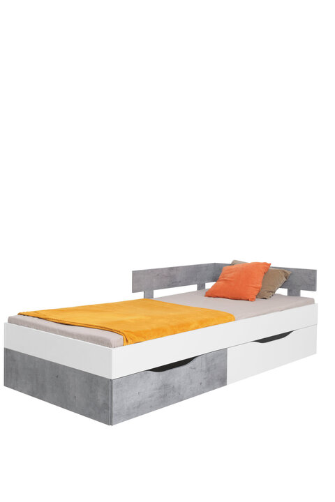 Detská posteľ Sigma 16 L/P (bez matraca) biela/betón 120