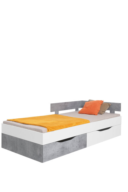 Detská posteľ Sigma 16 L/P (bez matraca) biela/betón 120