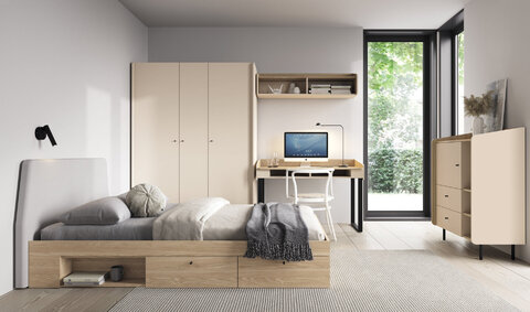 Komoda AE07 piesková 155x42x115