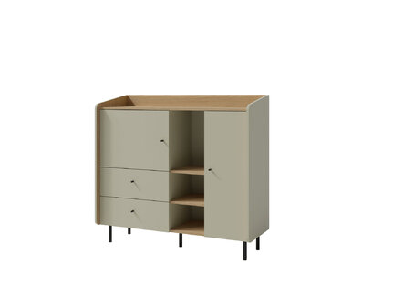 Komoda AE08 eukalyptus 125x42x115