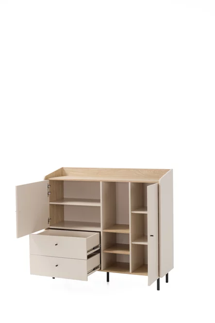 Komoda AE08 eukalyptus 125x42x115