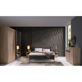 Komoda AL17 dub estana/antracit 135x40x95