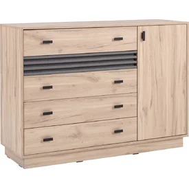 Komoda AL17 dub estana/antracit 135x40x95