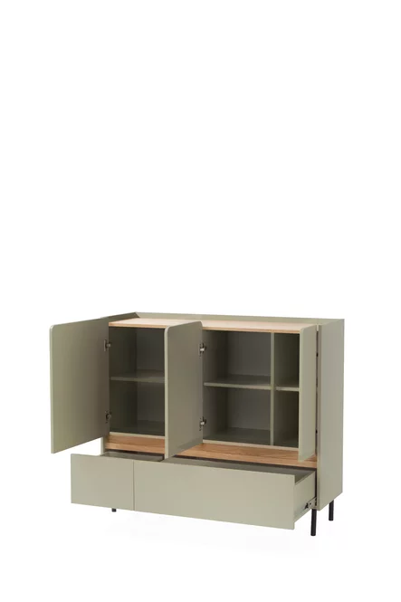 Komoda LC08 piesková/dub olejovaný 120x40x105