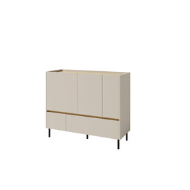 Komoda LC08 piesková/dub olejovaný 120x40x105