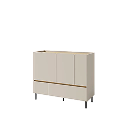 Komoda LC08 piesková/dub olejovaný 120x40x105