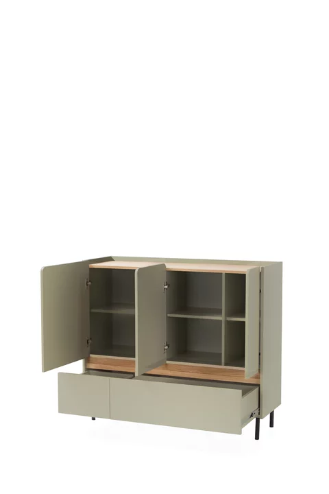 Komoda LC08 piesková/dub olejovaný 120x40x105