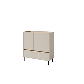 Komoda LC09 piesková/dub olejovaný 95x40x105