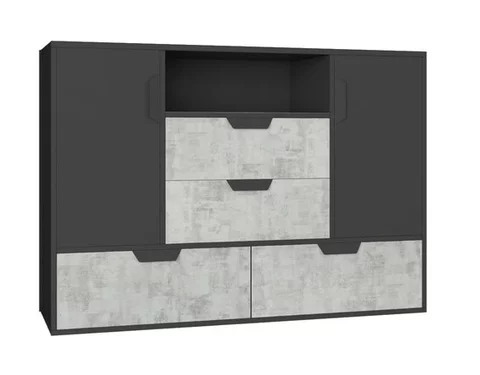Komoda NN07 grafit/enigma 120x40x85
