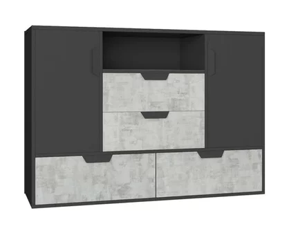 Komoda NN07 grafit/enigma 120x40x85