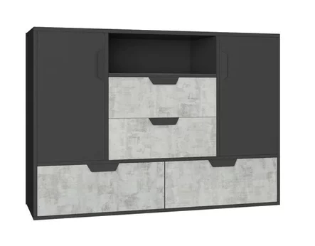 Komoda NN07 grafit/enigma 120x40x85