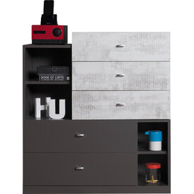 Komoda Tablo 7 grafit/enigma 90x100x40