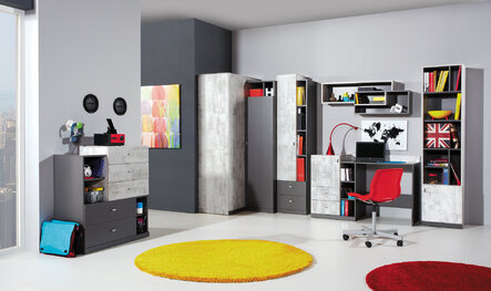 Komoda Tablo 7 grafit/enigma 90x100x40