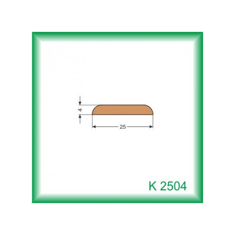 Krycia lišta - K2504 /na objednávku - min. odber 100 m