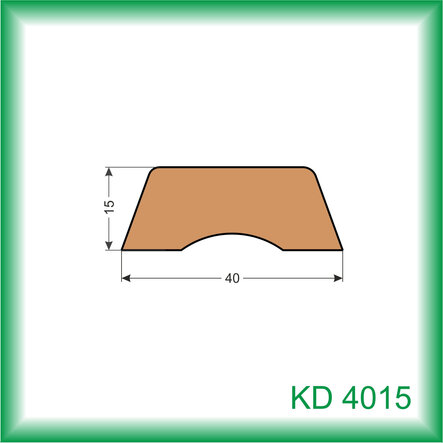Krycia lišta - KD4015 /na objednávku - min. odber 100 m