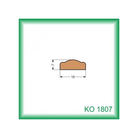 Krycia lišta - KO1807 /na objednávku - min. odber 100 m