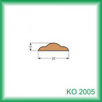 Krycia lišta - KO2005 /na objednávku - min. odber 100 m