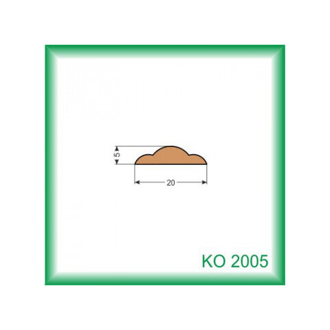 Krycia lišta - KO2005 /na objednávku - min. odber 100 m