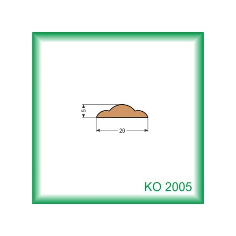 Krycia lišta - KO2005 /na objednávku - min. odber 100 m