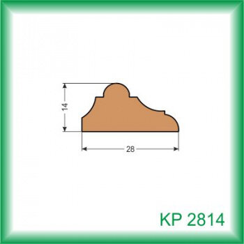 Krycia lišta - KP2814 /na objednávku - min. odber 100 m