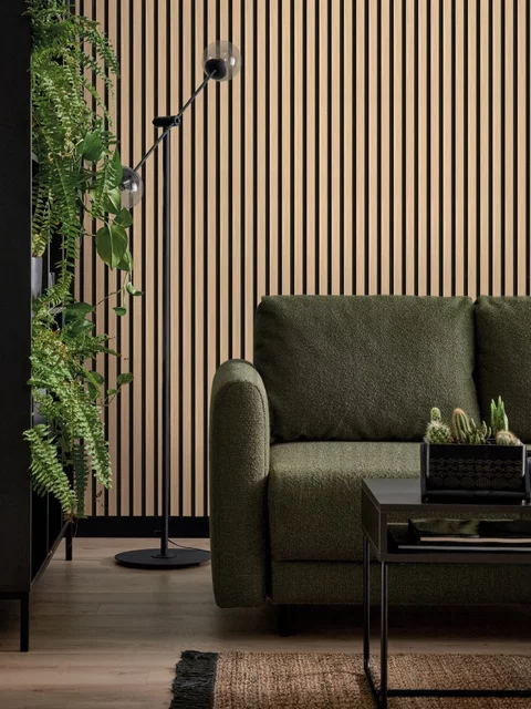 Lamelový panel M-line Natural black