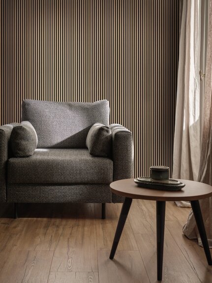 Lamelový panel S-line Natural black
