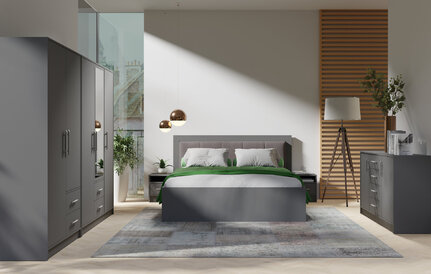 Malá komoda Smart 7 antracit 90x84x40