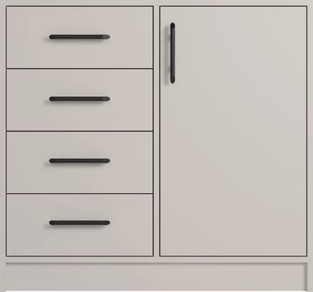 Malá komoda Smart 7 kašmír 90x84x40