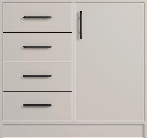 Malá komoda Smart 7 kašmír 90x84x40
