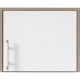 Nadstavec na poličkovú skriňu Smart 5 L/P biela/dub sonoma 50x40x56