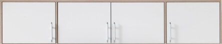 Nadstavec na šatníkovú skriňu Smart 1 biela/dub sonoma 200x40x56