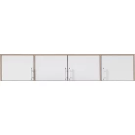 Nadstavec na šatníkovú skriňu Smart 1 biela/dub sonoma 200x40x56