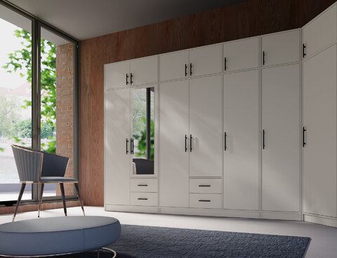 Nadstavec na šatníkovú skriňu Smart 1 kašmír 200x40x56