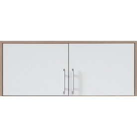 Nadstavec na šatníkovú skriňu Smart 3 biela/dub sonoma 100x40x56