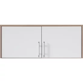 Nadstavec na šatníkovú skriňu Smart 3 biela/dub sonoma 100x40x56