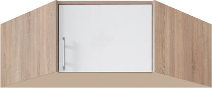Nadstavec na šatníkovú skriňu Smart 4 L/P biela/dub sonoma 95x40x95