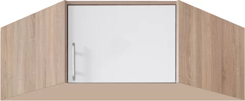 Nadstavec na šatníkovú skriňu Smart 4 L/P biela/dub sonoma 95x40x95