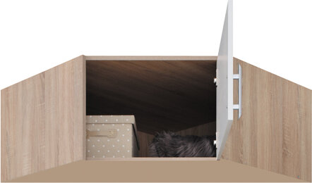 Nadstavec na šatníkovú skriňu Smart 4 L/P dub artisan 95x40x95