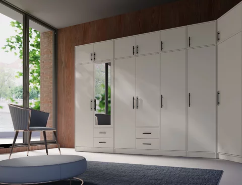 Nadstavec na šatníkovú skriňu Smart 4 L/P kašmír 95x40x95