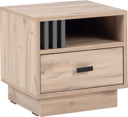 Nočný stolík AL20 L/P dub estana/antracit 40x36x40