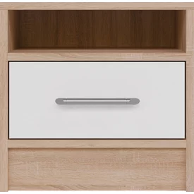 Nočný stolík Smart 9 L/P biely/dub sonoma 40x40x35