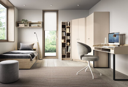 Písací stôl AE10 piesková 125x64,5x83