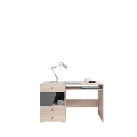 Písací stôl DL09 dub/antracit 125x55x76