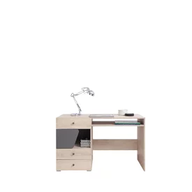 Písací stôl DL09 dub/antracit 125x55x76