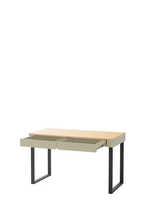 Písací stôl LC11 piesková/dub olejovaný 125x63x74,5